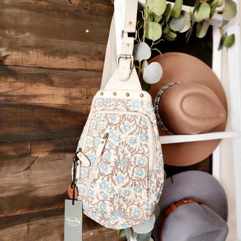 Floral sling outlet style bag