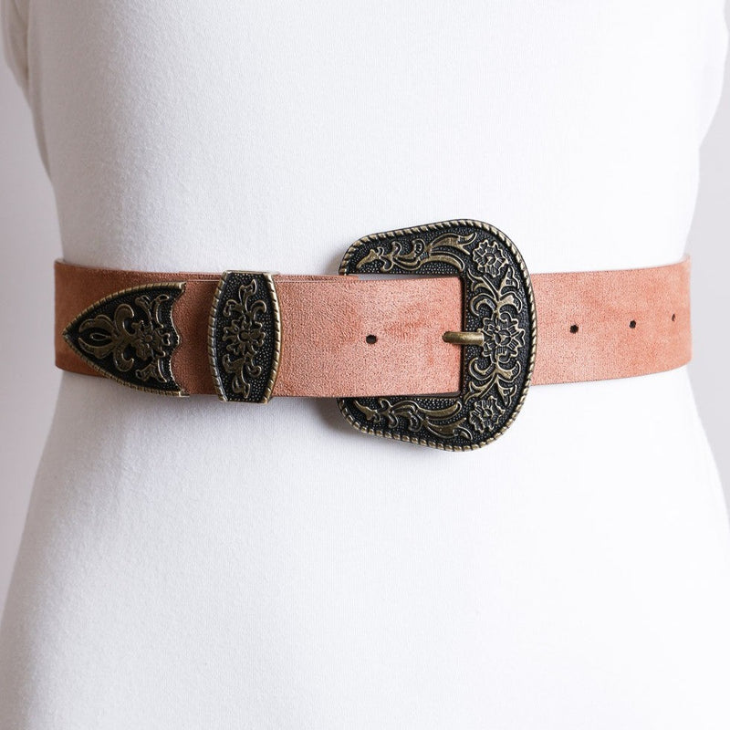 Antique Gold Western Belt