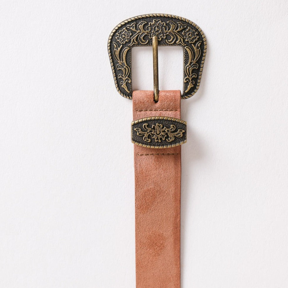 Antique Gold Western Belt