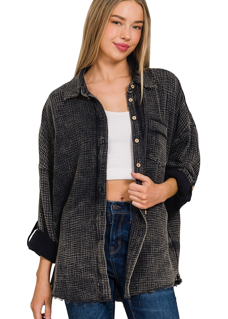 Washed Gauze Top