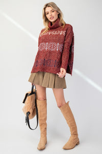 BOHO Turtle Neck Sweater