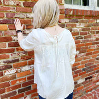 Pin Tuck Tunic Blouse