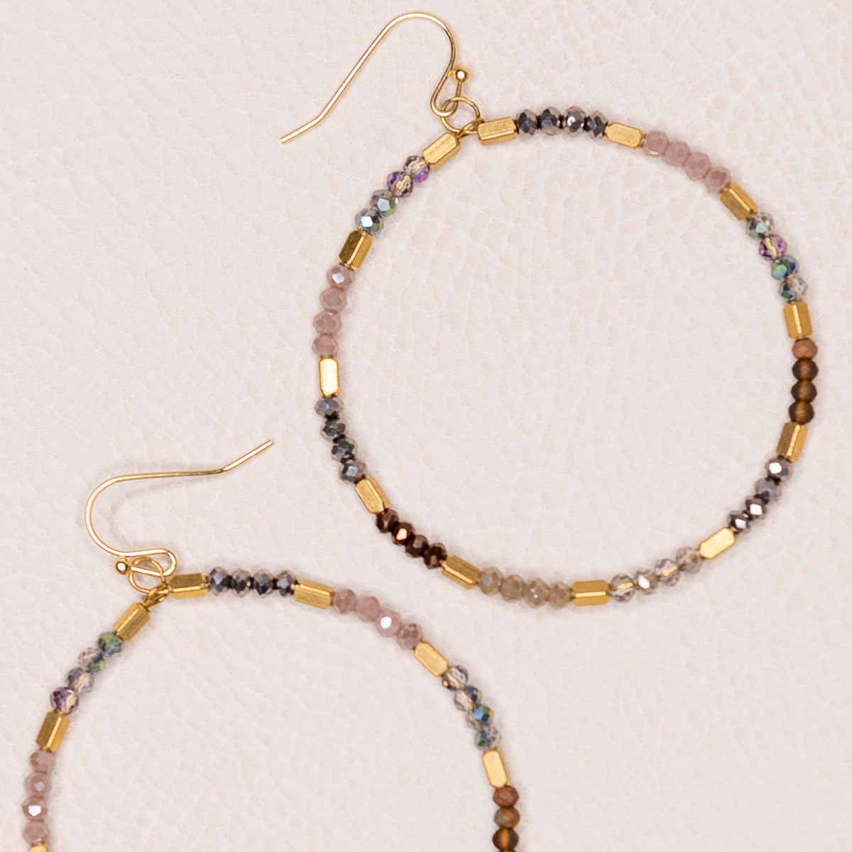 Beaded Hoop Earrings