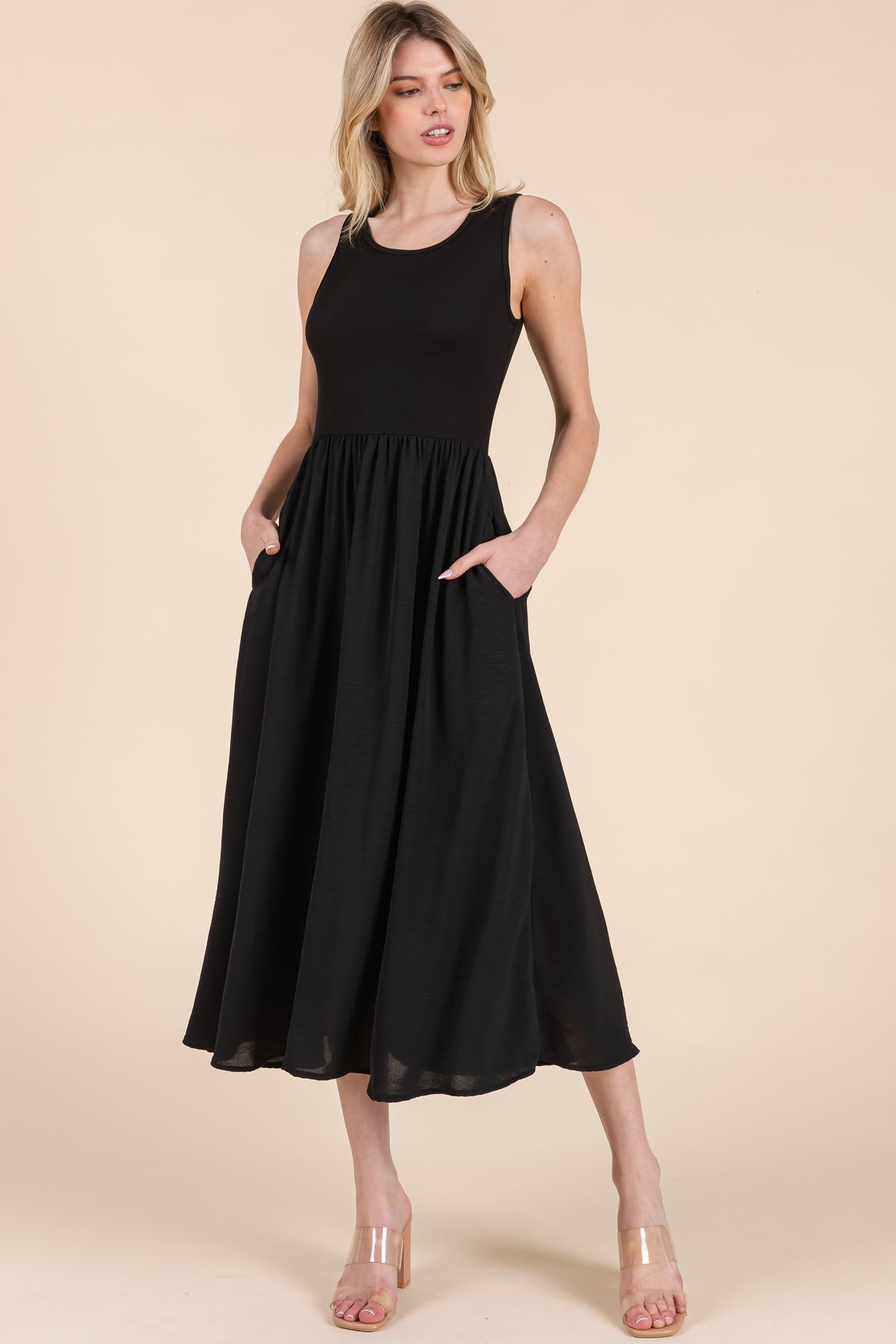 Sleeveless Midi Dress