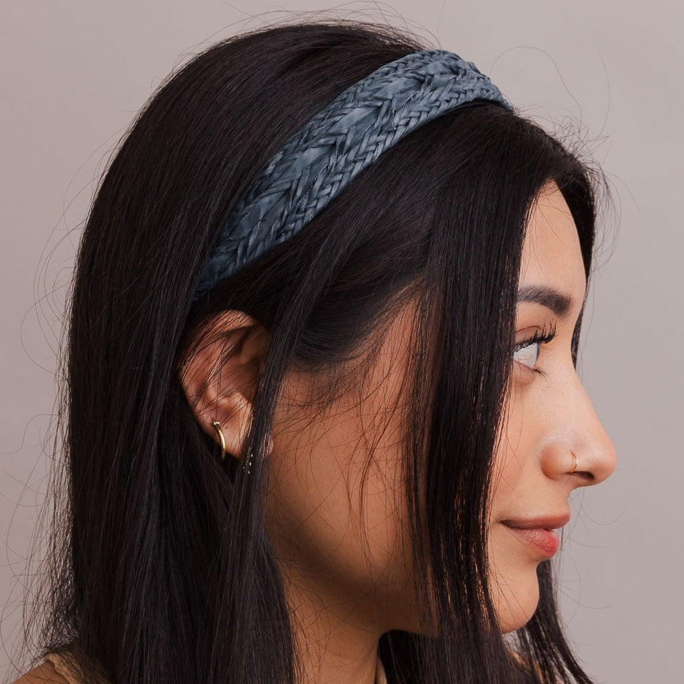 Leather Braided Boho Headband