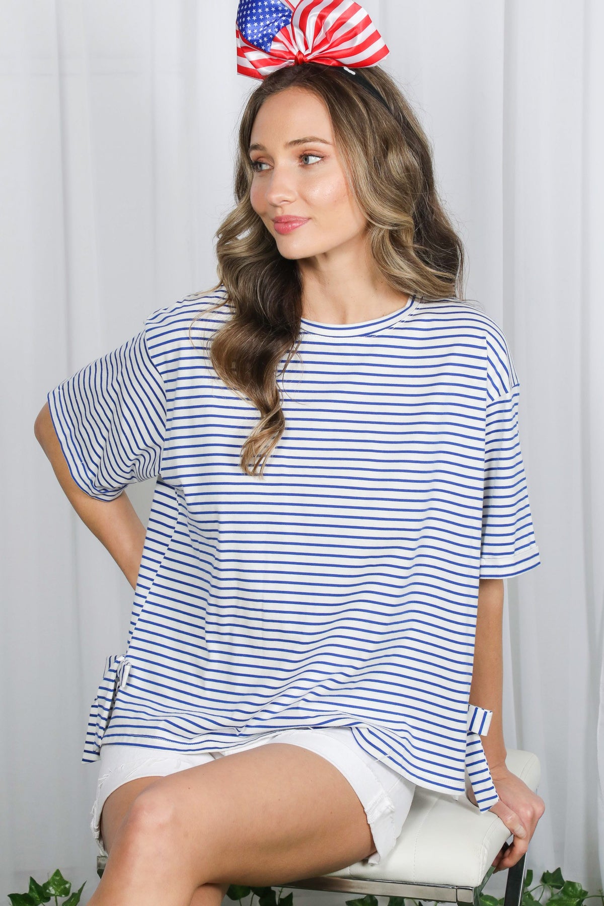 Bows & Stripes Top