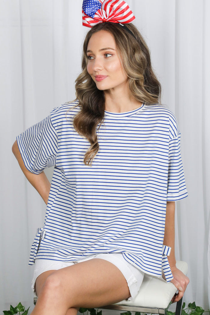 Bows & Stripes Top