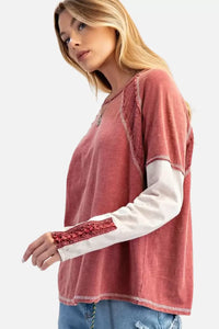 BOHO Washed Style Top