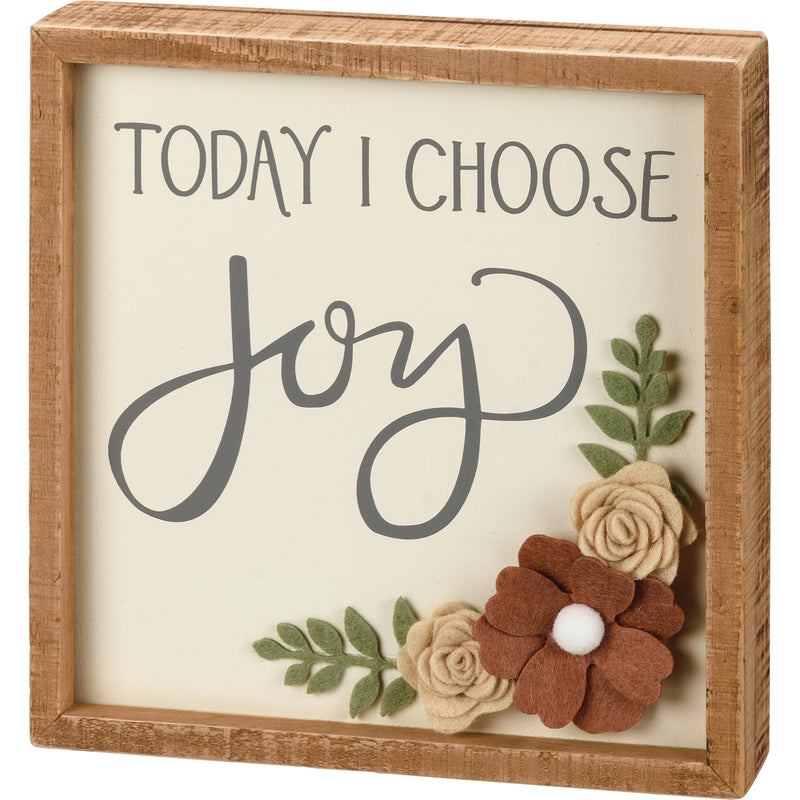 Choose Joy Box Sign