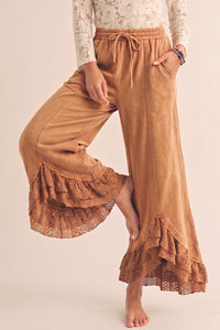 Romantic Lace Wide Leg Pants