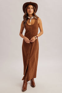 Button Down Corduroy Dress