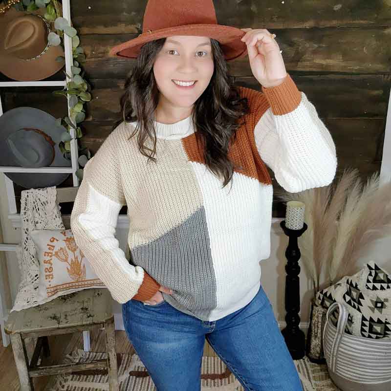 Color Block Sweater