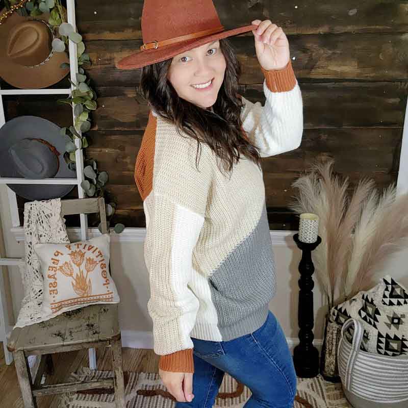 Color Block Sweater