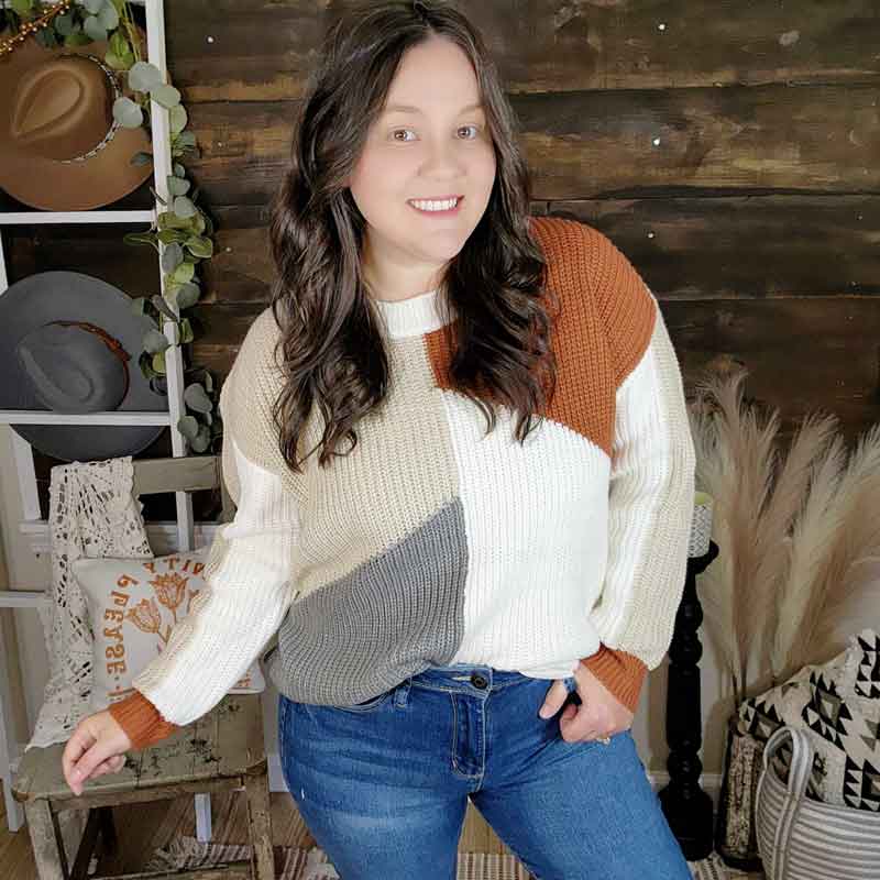 Color Block Sweater