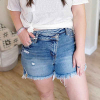 High Rise Crisscross Shorts