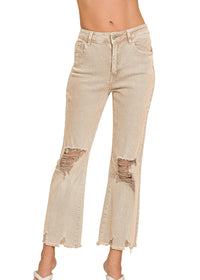 Distressed Washed Jeans