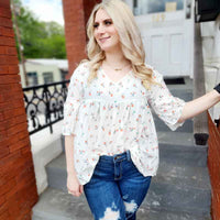 Ditsy Floral Flowy Top