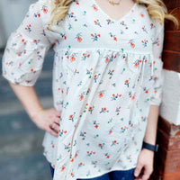 Ditsy Floral Flowy Top