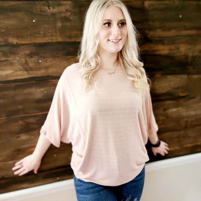 Blush Dolman Top