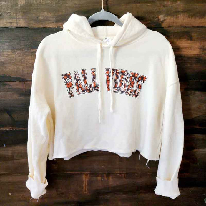 Fall Vibes Cropped Hoodie