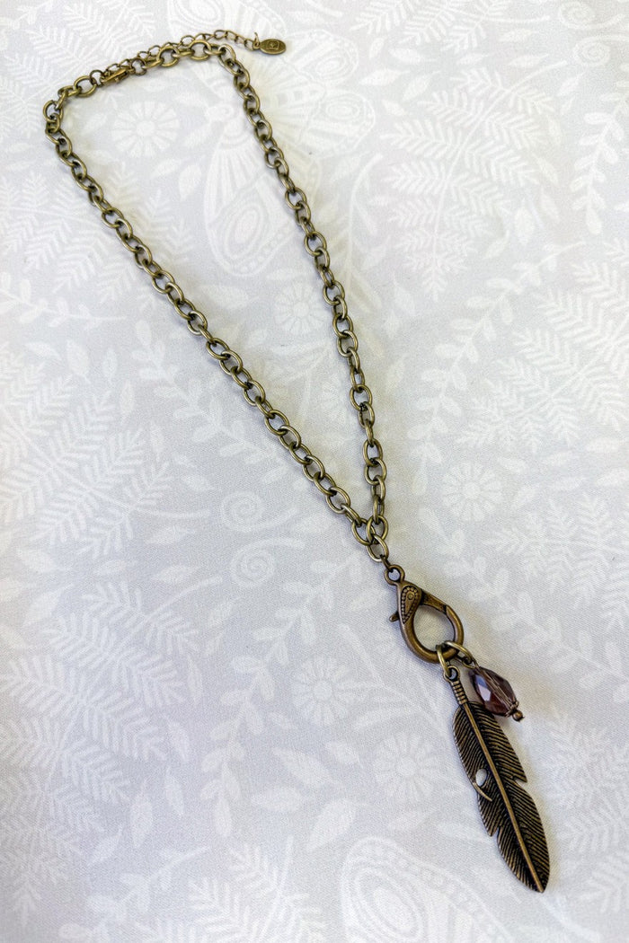 BOHO Feather Necklace