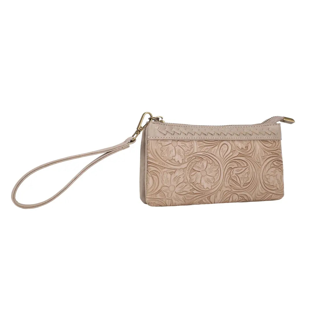 Floral Double Wristlet Wallet