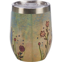 Floral Field Wine Tumbler