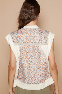 POL Ditzy Floral Print Vest