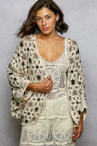 Flower Crochet Cardigan