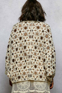 Flower Crochet Cardigan
