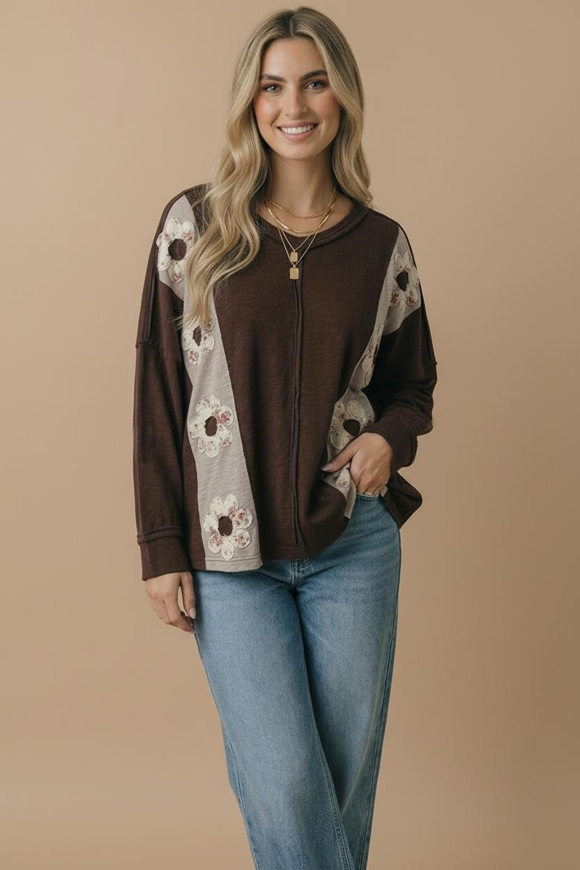 Fall Flower Patch Top