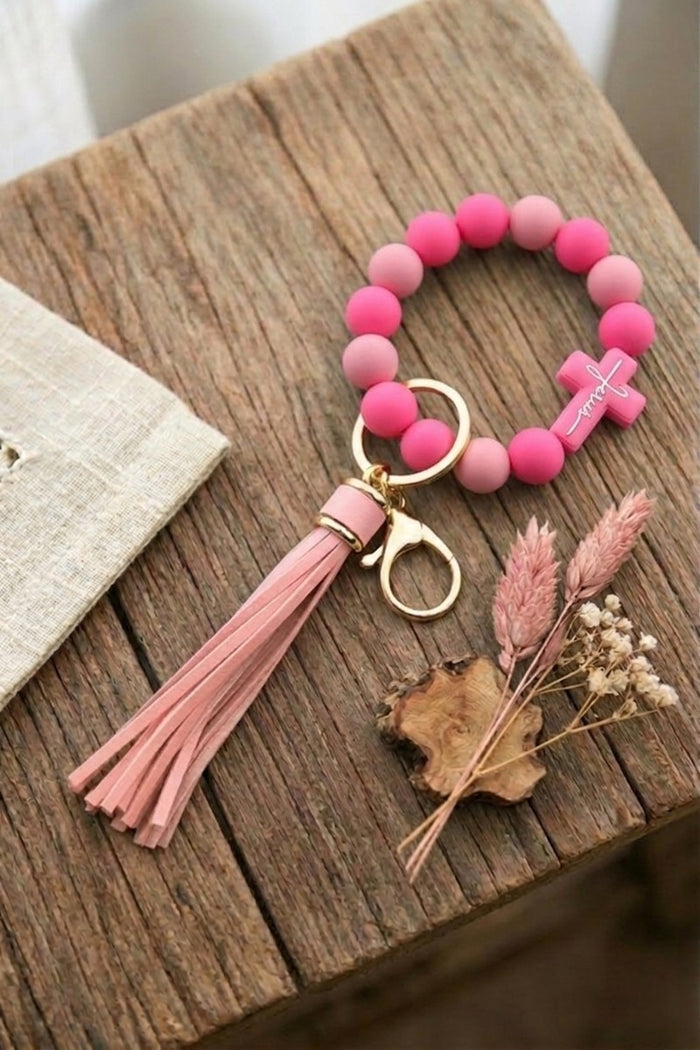 Jesus Cross Bubble Keychain