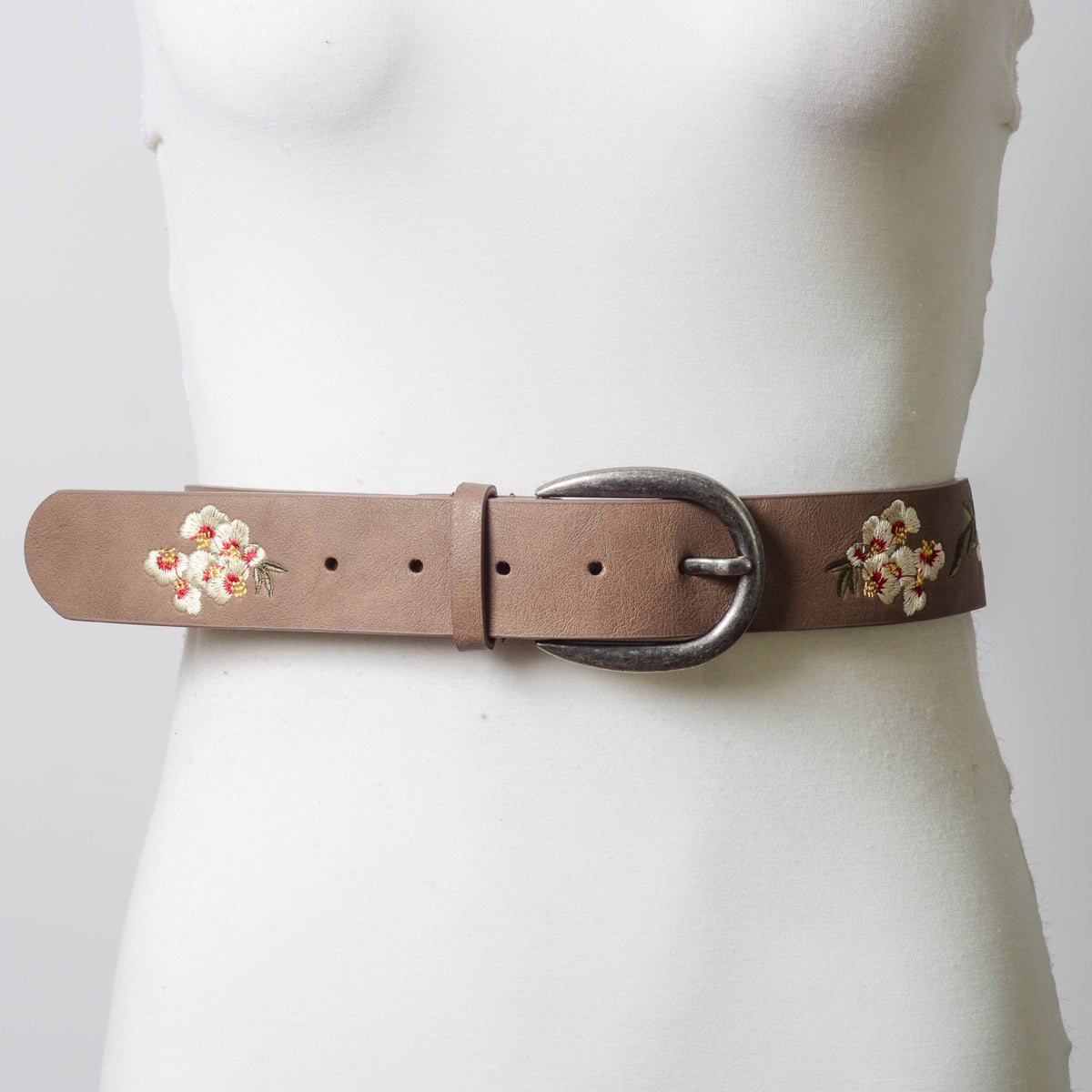 Hibiscus Embroidered Bohemian Belt