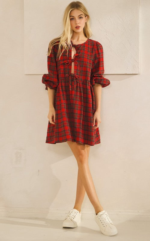 Holiday Plaid Dress