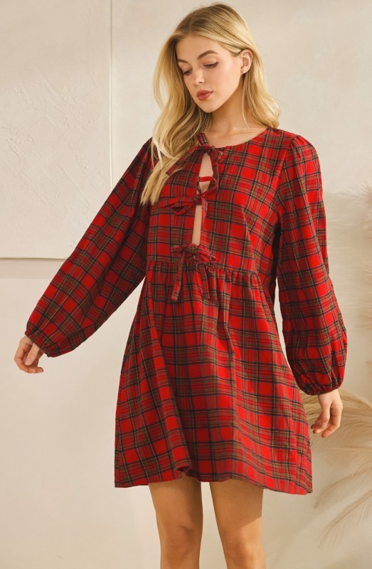 Holiday Plaid Dress