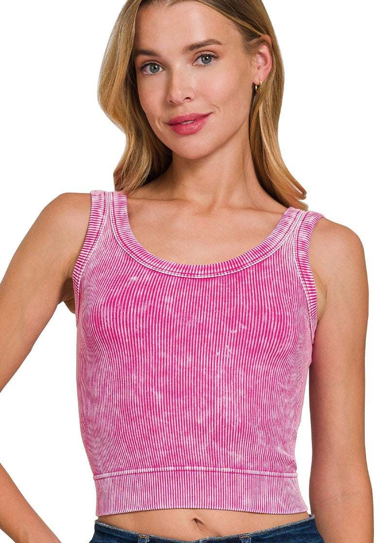 Washed Tank Bralette