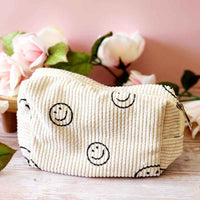 Corduroy All Smiles Makeup Bag