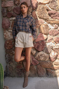 Pintuck Corduroy Shorts