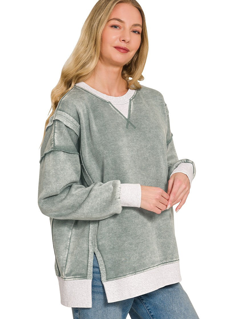 Acid Washed Pullover