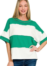 French Terry Color Block Top