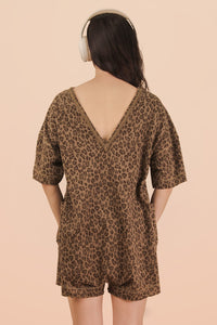 Leopard Print Romper