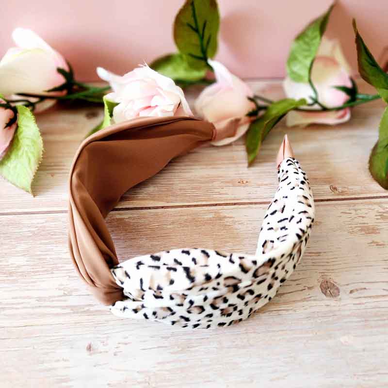 Two-Tone Leopard Hairband