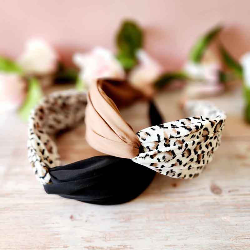 Two-Tone Leopard Hairband