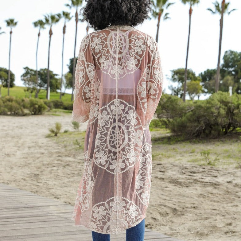 BOHO Lace Kimono Cardigan