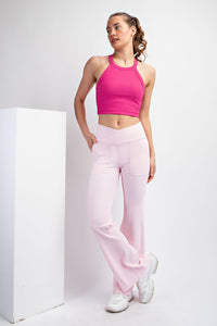 V-Waist Flare Leggings