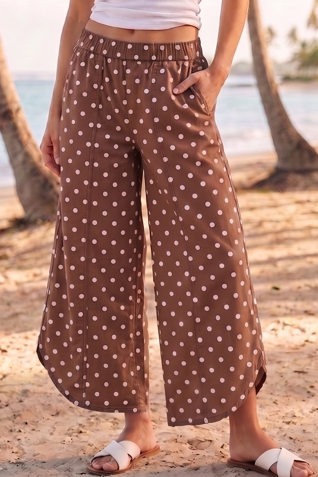 BOHO Washed Tulip Pants