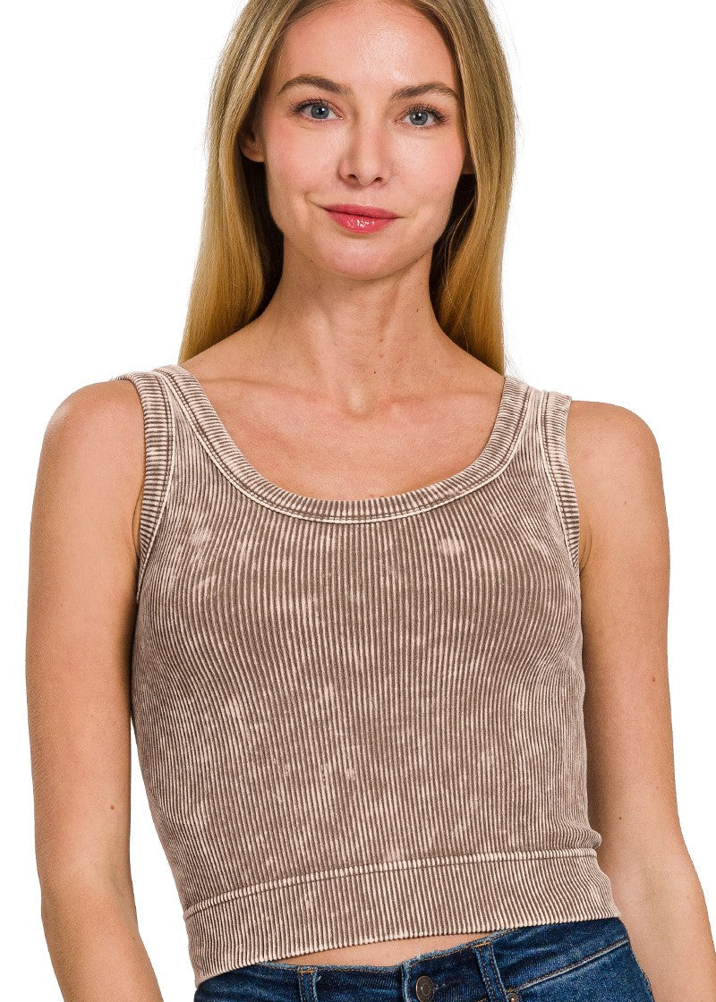 Washed Tank Bralette