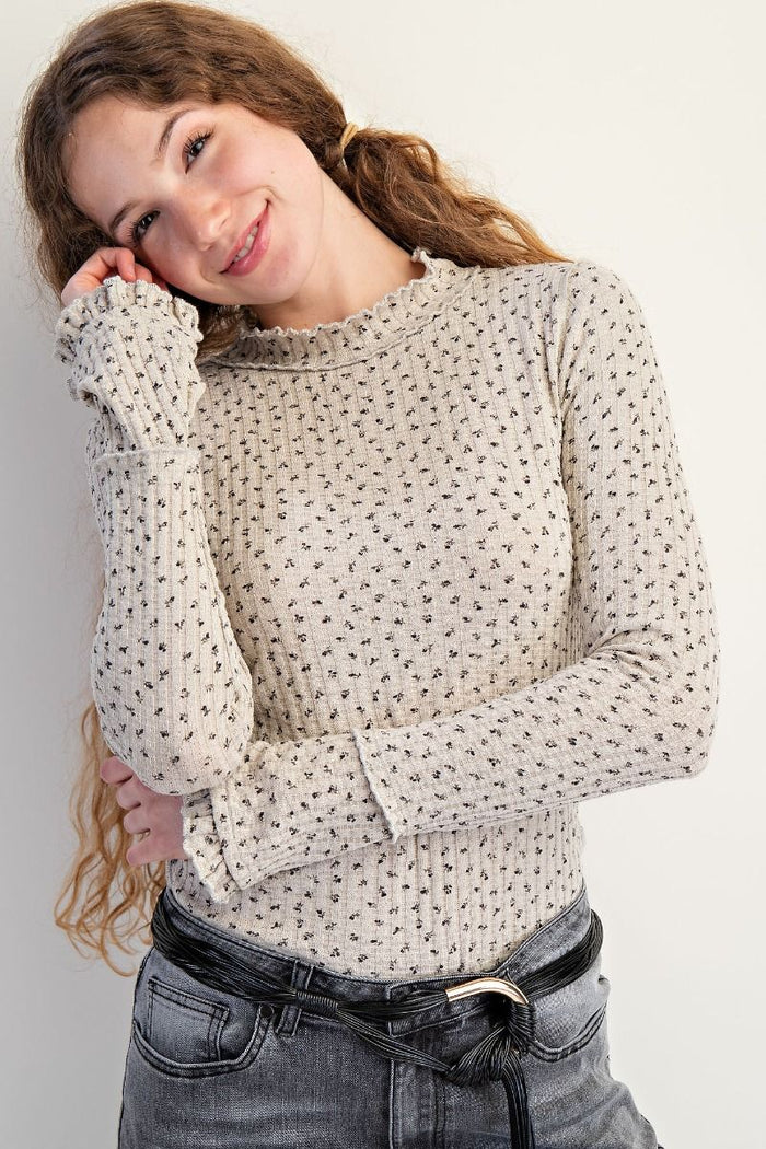 Flowers Thermal Fitted Top