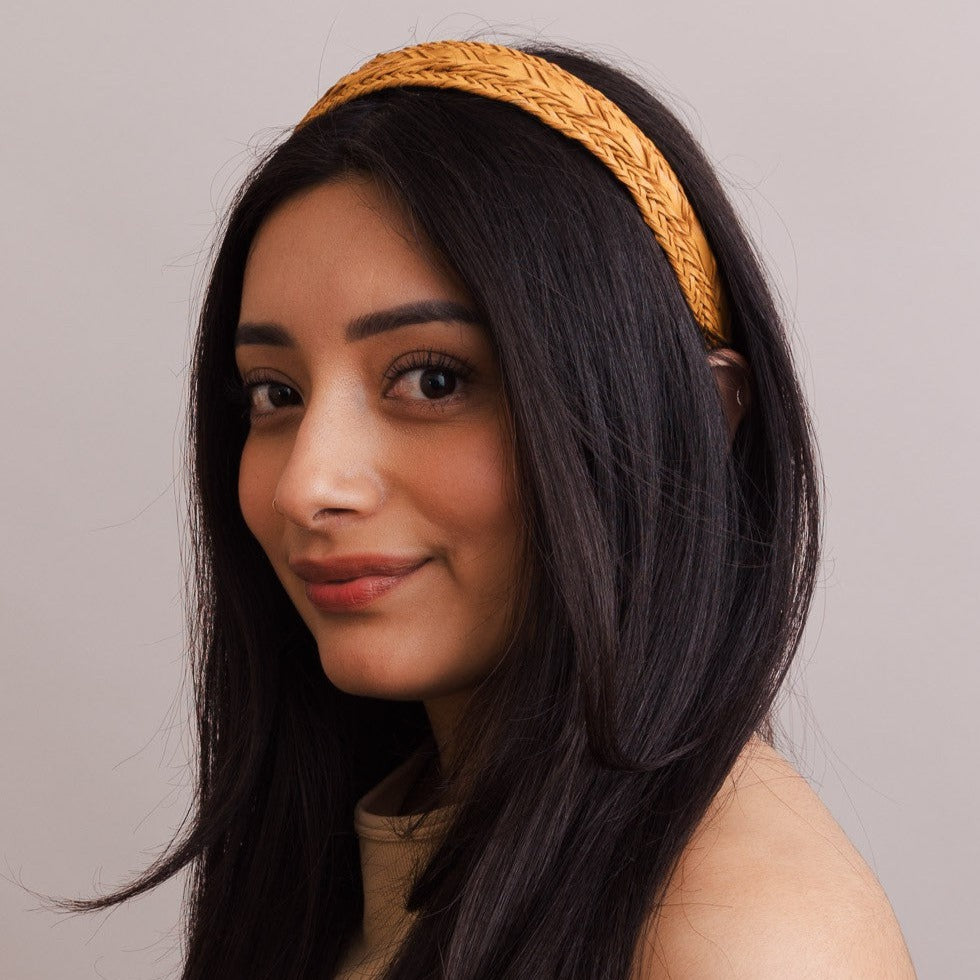 Leather Braided Boho Headband