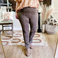 Suede High Waist Leggings